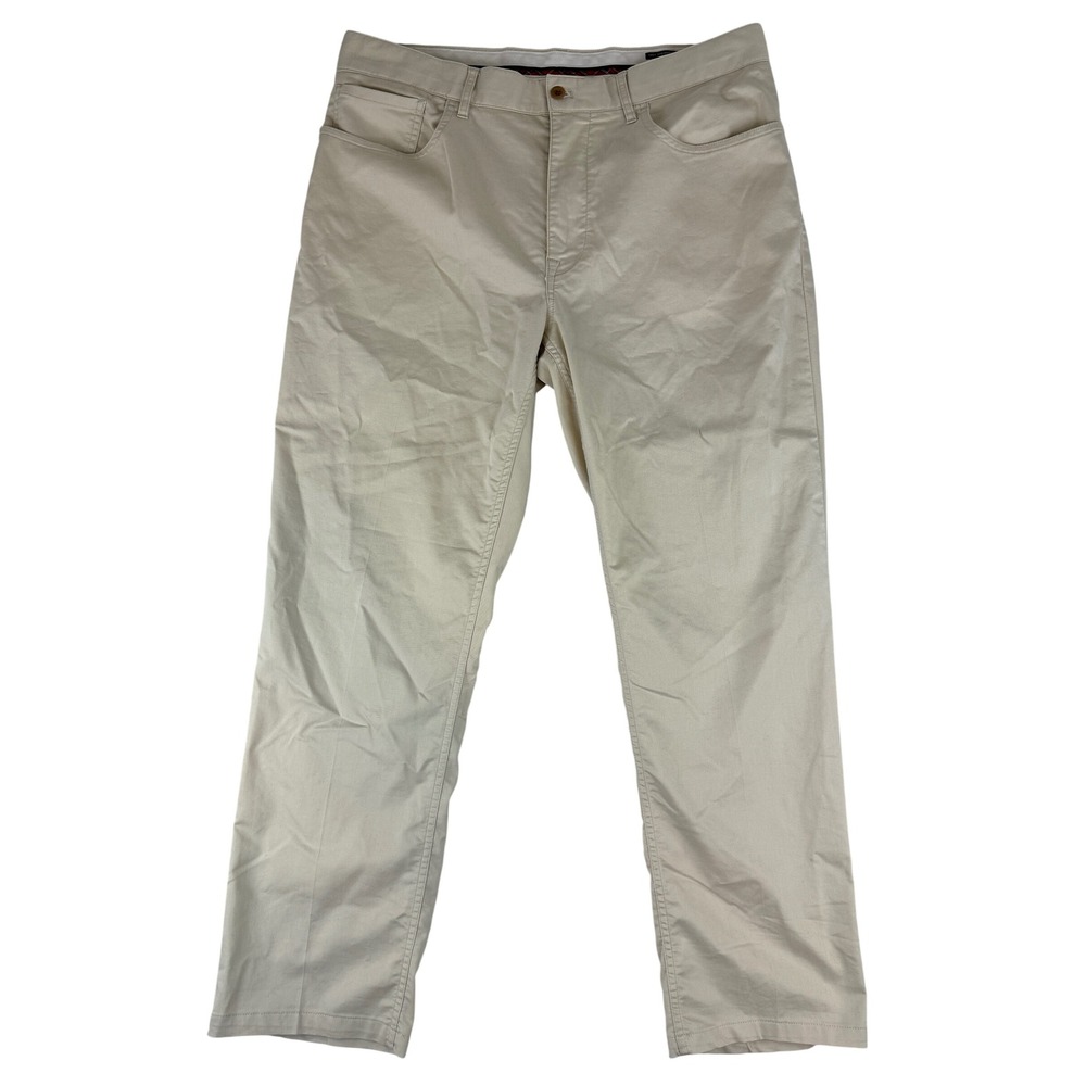 Polo Golf Ralph Lauren Pants Mens 34/32 (Fit 34x28) Khaki Cotton Blend Chino